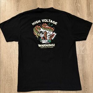 High Voltage Skull/Snake T-Shirt (Large, Men’s)